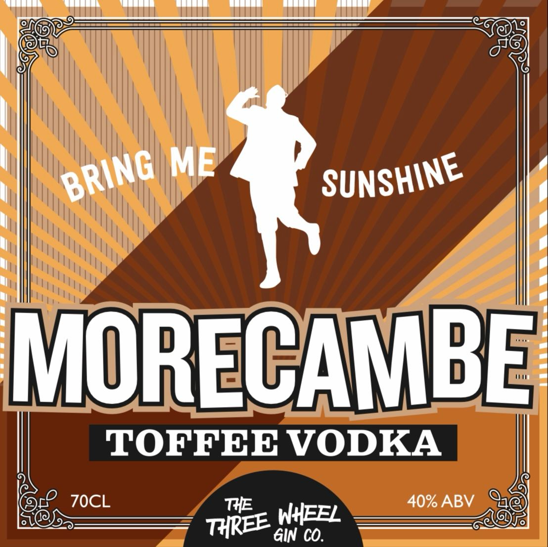 Three Wheel Gin Co Morecambe Toffee Vodka, 35cl & 70cl