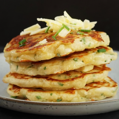 Cheese & Chive Pancakes