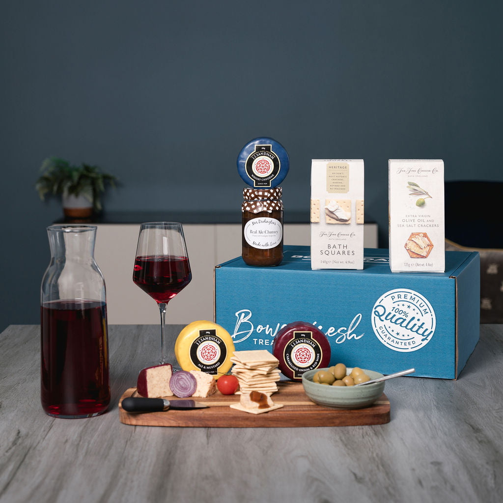 Alcohol infused cheese with red, wine or rose wine - created by Bowes Dairy Produce