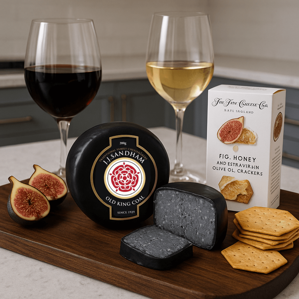 Charcoal Cheddar Cheese by JJ Sandham, 200g