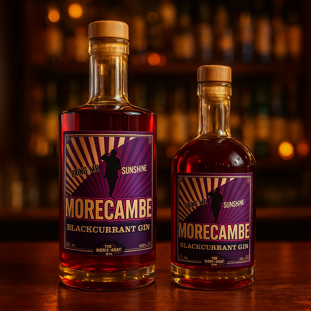 Three Wheel Gin Co Morecambe Blackcurrant Gin, 35cl & 70cl
