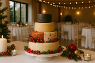 Cheese Celebration Tower - Wedding Cheese Cake