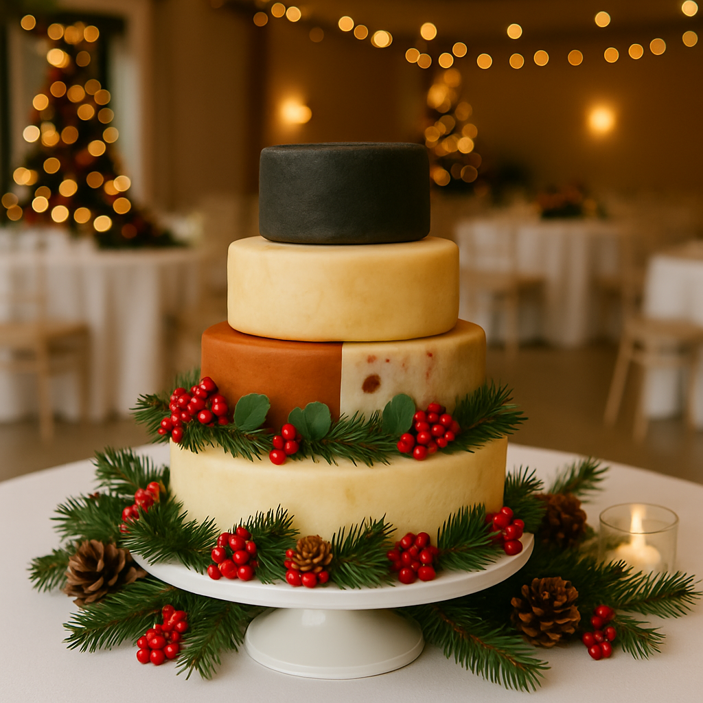 Cheese Celebration Tower - Wedding Cheese Cake