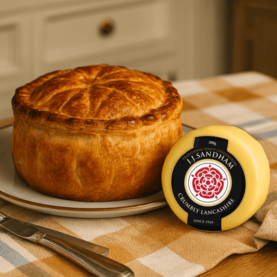 Crumbly Lancashire Cheese by JJ Sandham, 200g