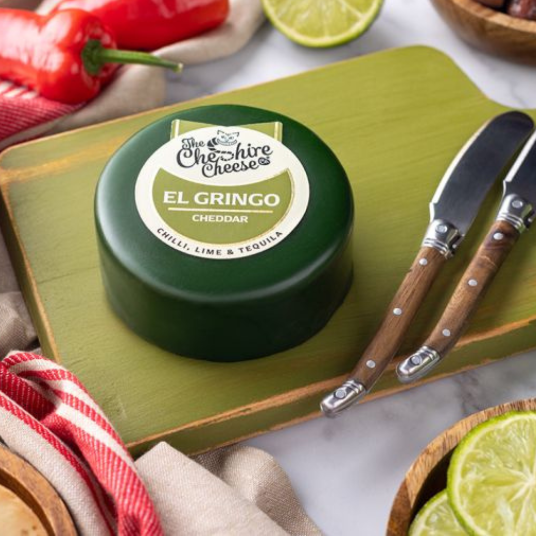 Cheshire Cheese Co El Gringo - Chilli, Lime & Tequila Cheddar Cheese, 200g