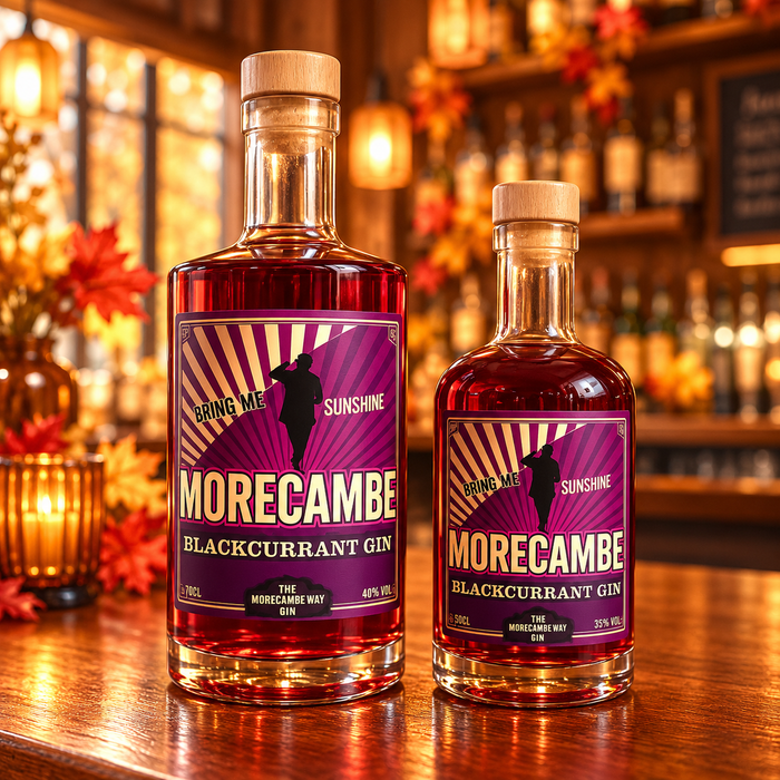 Morecambe Blackcurrant Gin by Three Wheel Gin Co, 70cl