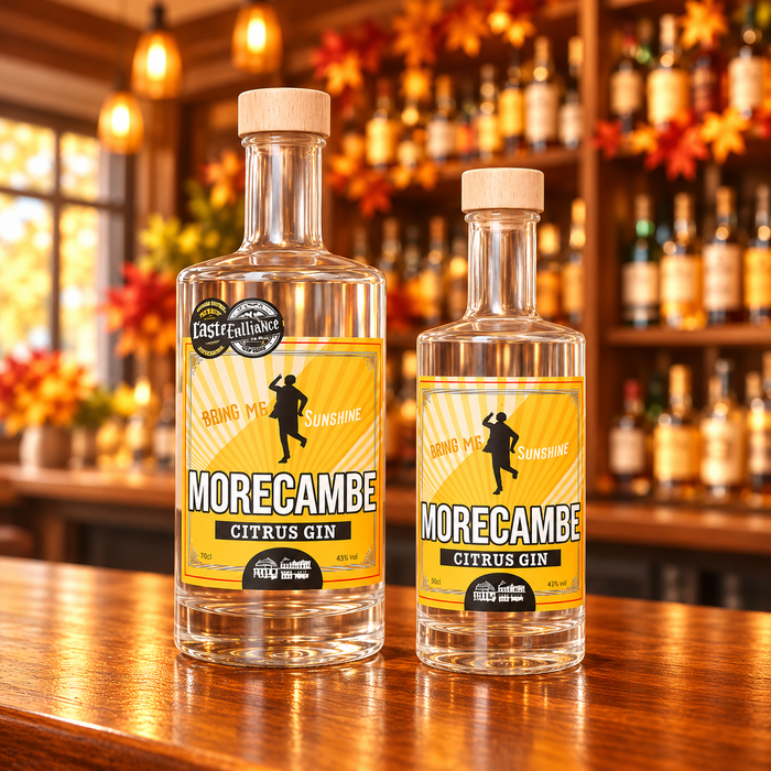 Morecambe Citrus Gin by Three Wheel Gin Co, 35cl & 70cl