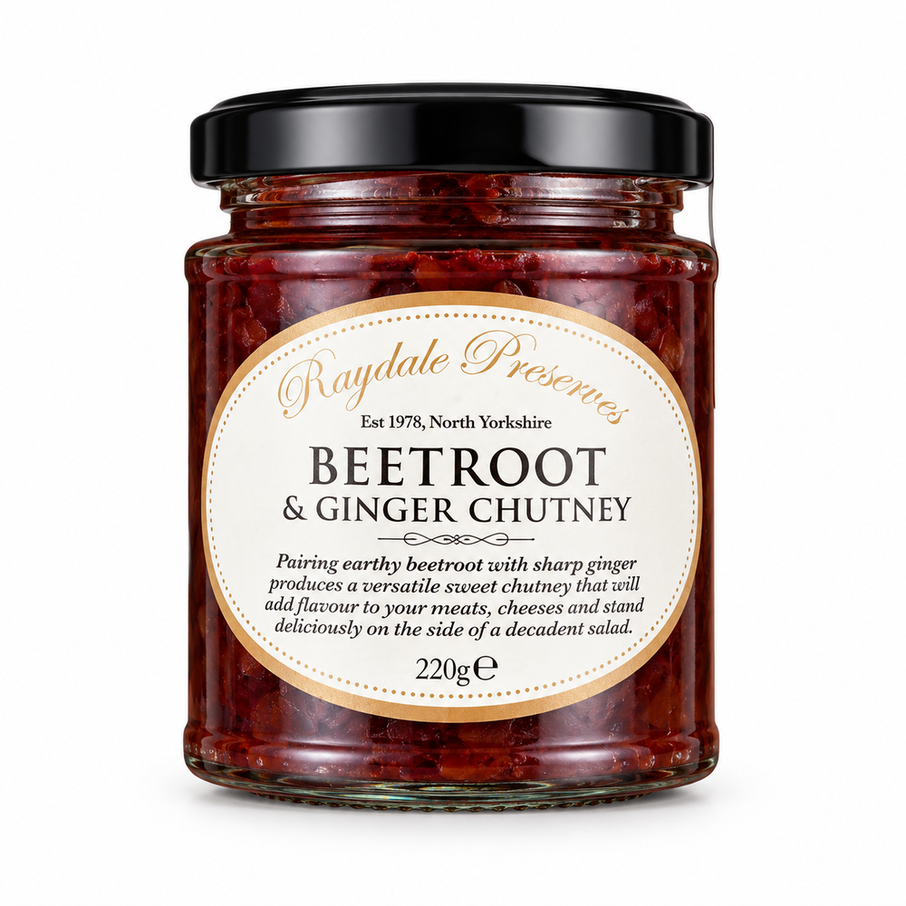 Beetroot & Ginger Chutney by Raydale Preserves, 220g