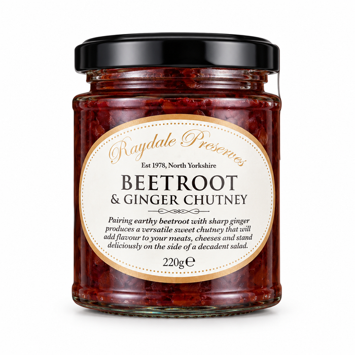 Beetroot & Ginger Chutney by Raydale Preserves, 220g