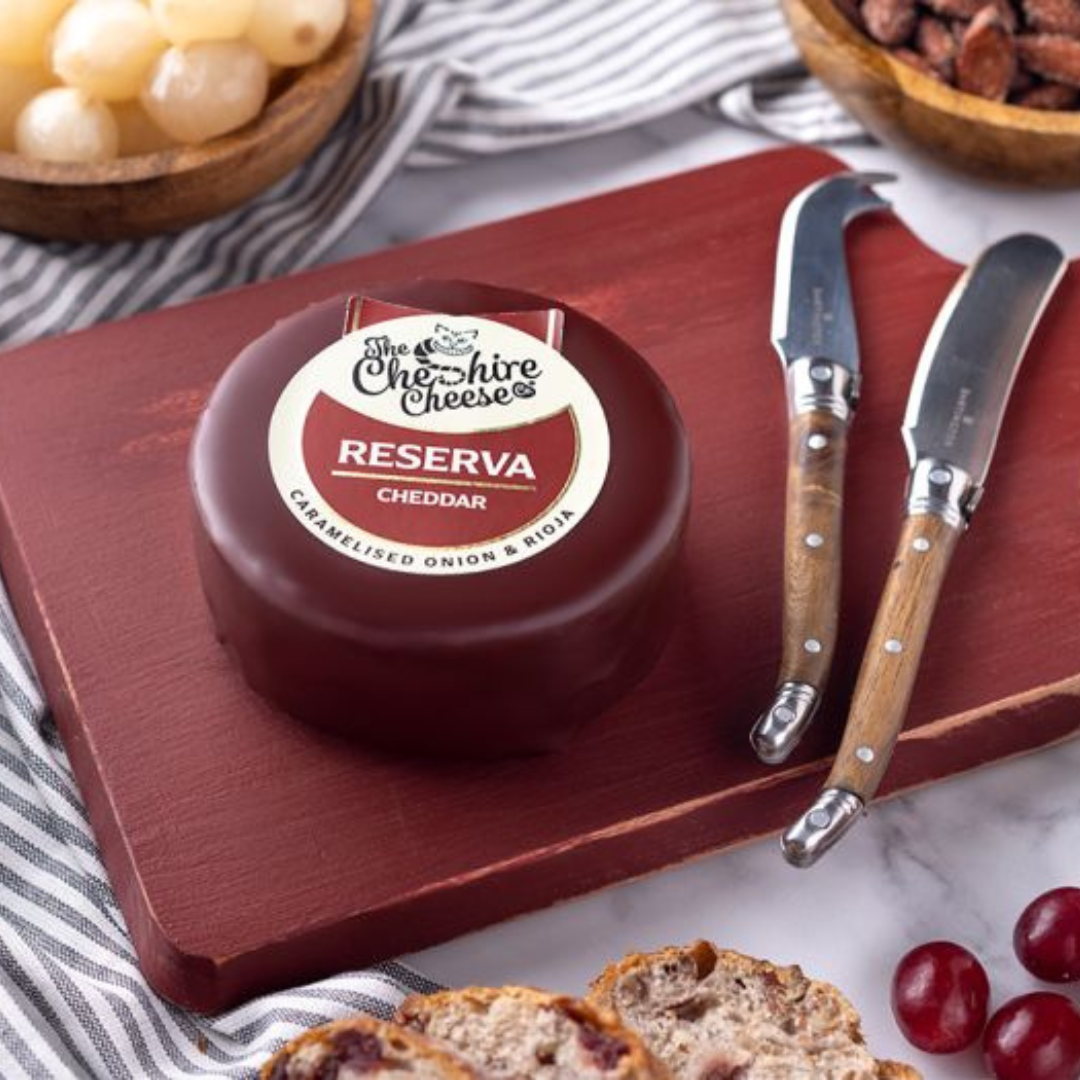 Cheshire Cheese Co Reserva - Caramelised Onion & Rioja Cheddar Cheese 200g