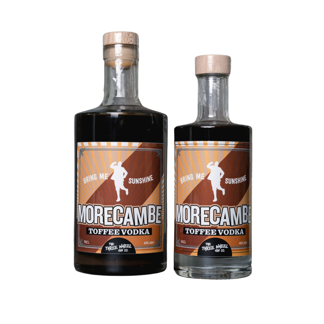 Three Wheel Gin Co Morecambe Toffee Vodka, 35cl & 70cl