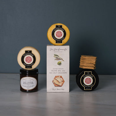 Traditional cheese truckles in cheese gift box hamper produce by Bowes Dairy Produce