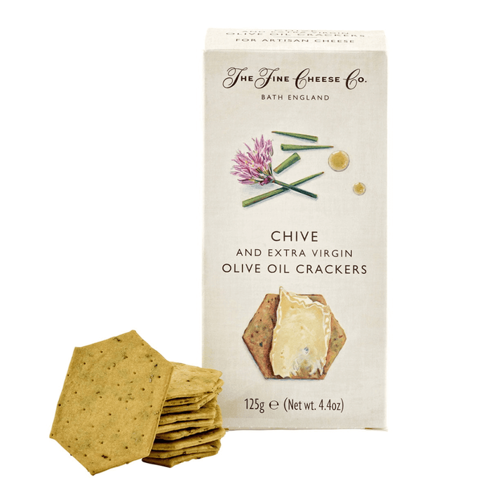 Chive and Extra Virgin Olive Oil Crackers