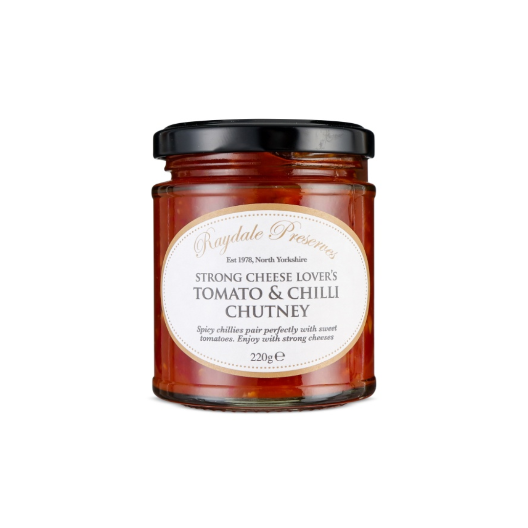 Raydales Preserves Strong Cheese Lover’s Tomato and Chilli Chutney, 220g